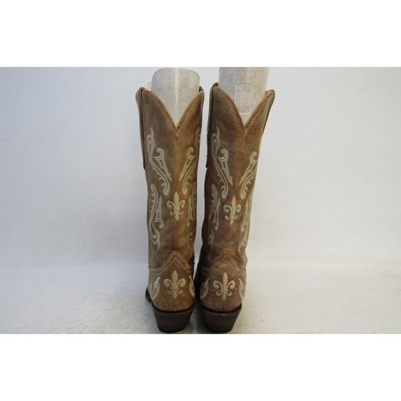 Corral Womens Size 10 M Light Brown Leather Western Cowboy Boots - Picture 7 of 11